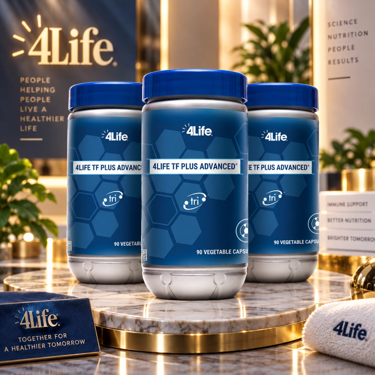 TF Plus Extra 4Life supplement bottle