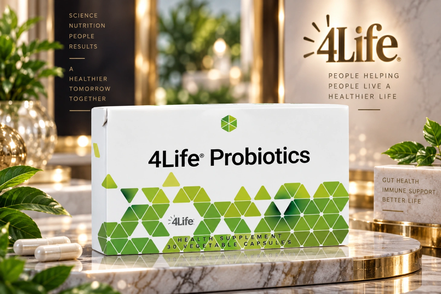 4Life Probiotics supplement jar