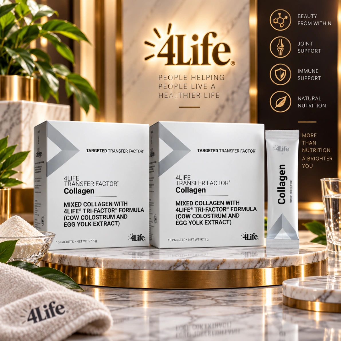 4Life Transfer Factor Collagen boxes